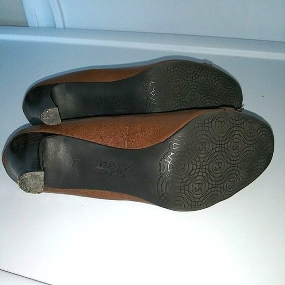 Franco Sarto Brown Leather Pumps Size 8.5 - Picture 8 of 8